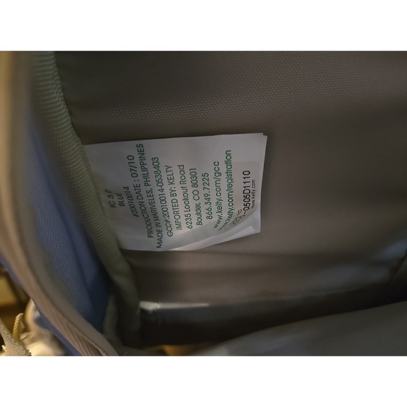 Kelty Kids 3.0 Transit Backpack Child Carrier, Blue & Gray Color, w Canopy - Picture 14 of 14